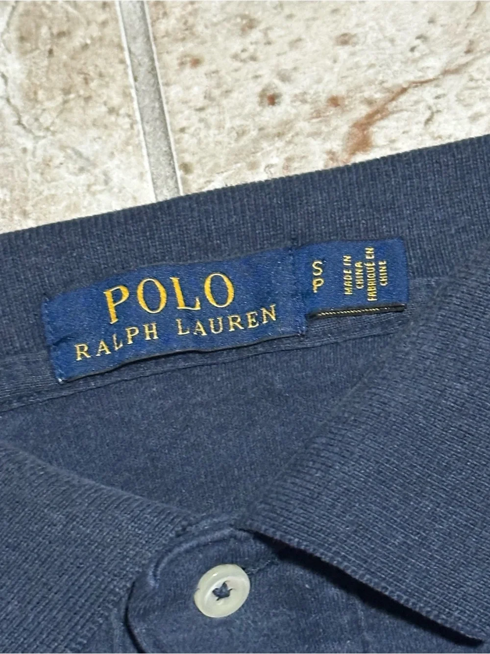 Ralph Lauren Men’s Navy Polo with Green Pony Logo